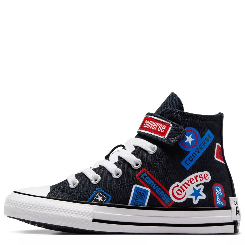 Incaltaminte de timp liber pentru copii Converse Chuck Taylor All Star 1V, Negru/Rosu, 30