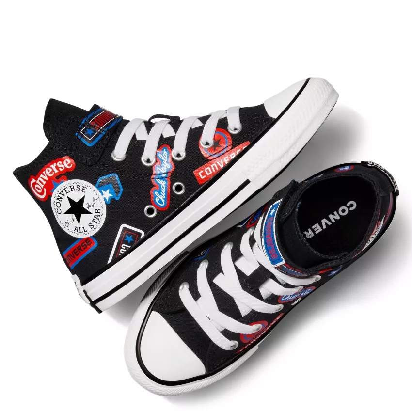 Incaltaminte de timp liber pentru copii Converse Chuck Taylor All Star 1V, Negru/Rosu, 30