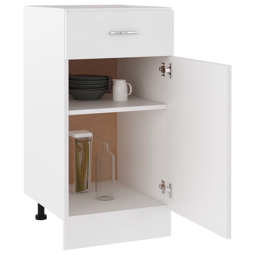 Dulap inferior cu sertar vidaXL, 40x46x81.5 cm, PAL, alb