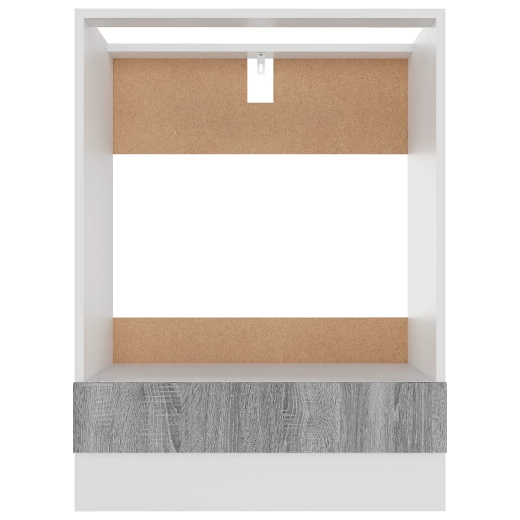 Dulap pentru cuptor, lemn compozit, 60x46x81.5 cm, gri sonoma