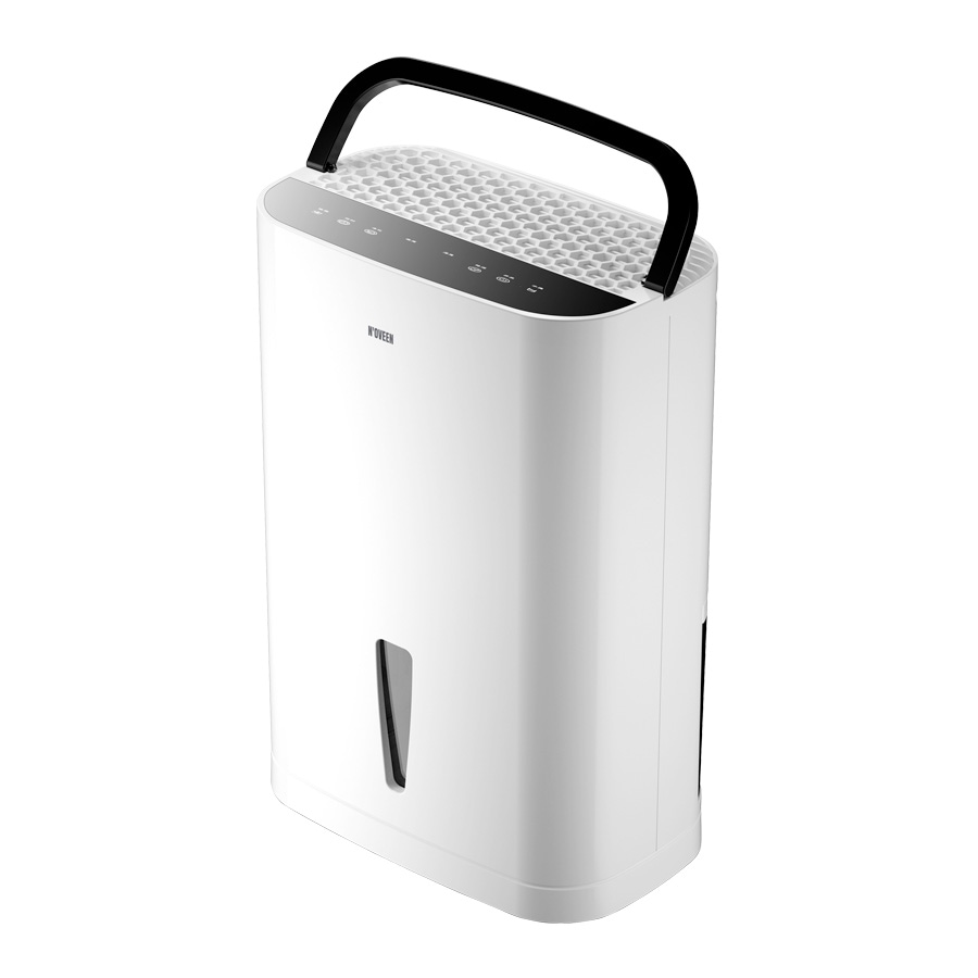 Dezumidificator si purificator de aer N'OVEEN DH350, 1000ml / 24h, capacitate rezervor 2.5 l, lampa UV, consum redus de energie, oprire automata, alb
