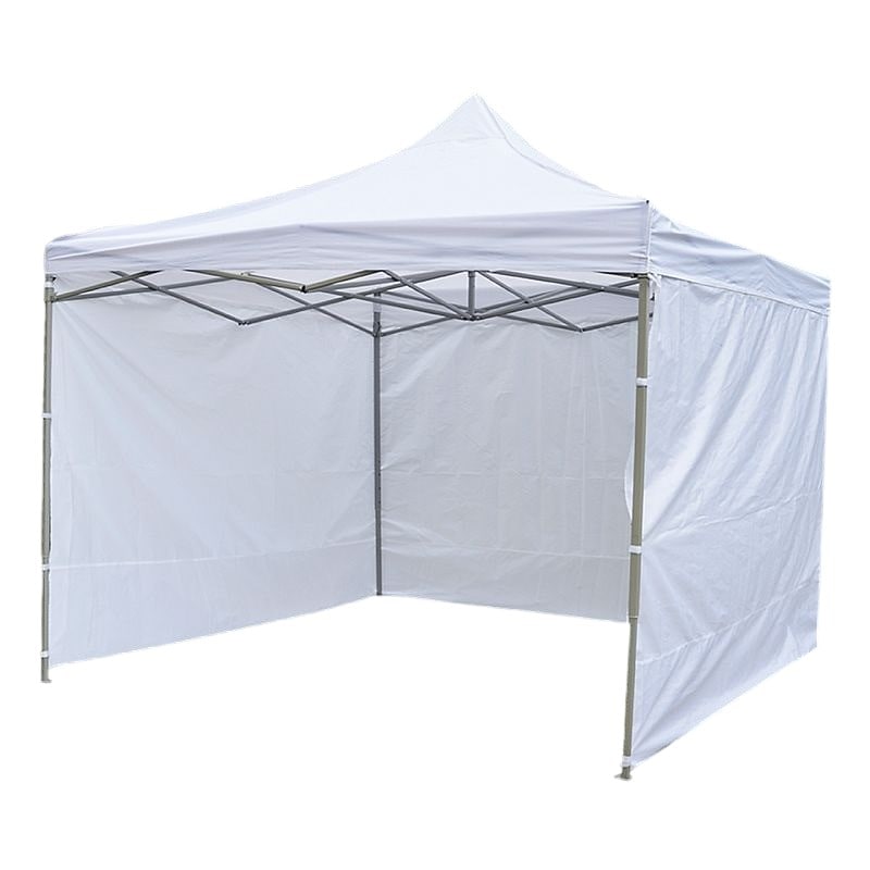 Cort de gradina quick tent PROCART, 3 pereti laterali, 3x3x3 m, inaltime reglabila, montare usoara, cadru otel, alb