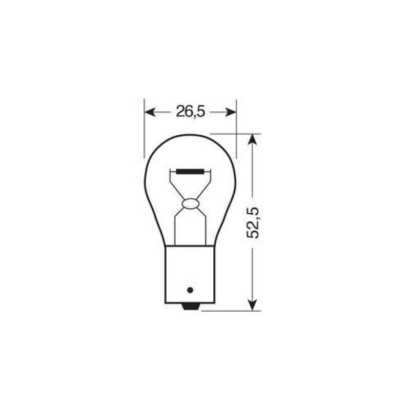 Bec Original Line OSRAM, pentru frana semnalizare ceata BA15s, 12V, soclu P21W - 21W 