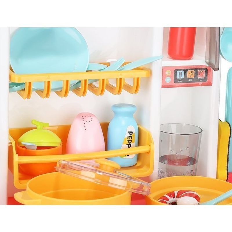 Bucatarie multifunctionala pentru copii PROCART, efecte sonore gatit, lumini, apa chiuveta, 72x51.5x23.5 cm