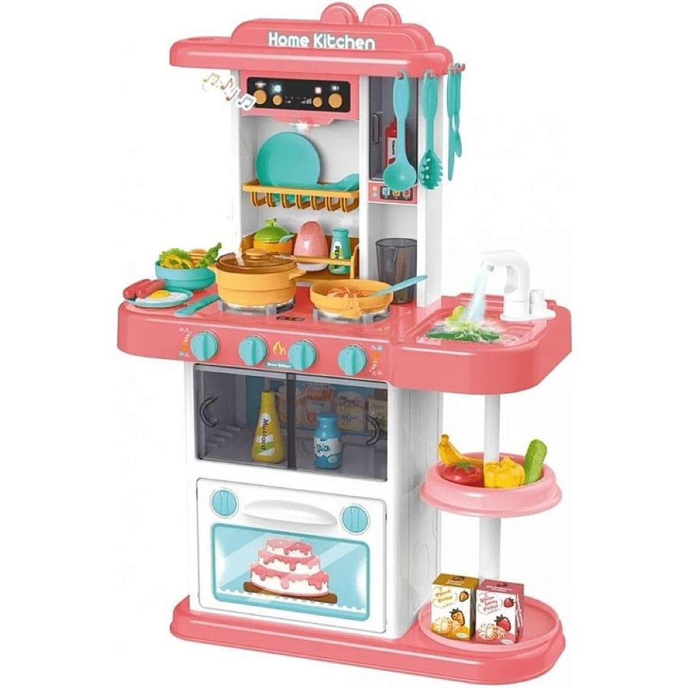 Bucatarie multifunctionala pentru copii PROCART, efecte sonore gatit, lumini, apa chiuveta, 72x51.5x23.5 cm