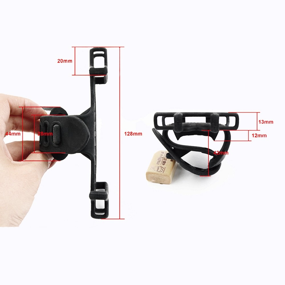 Suport smartphone pentru bicicleta PROCART, 4-7 inch, montare pe ghidon, silicon, negru