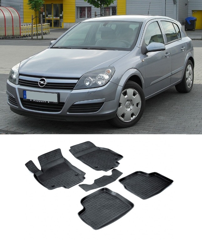 Set covorase auto SEINTEX, pentru OPEL Astra H 2004-2014, 5 bucati, negru