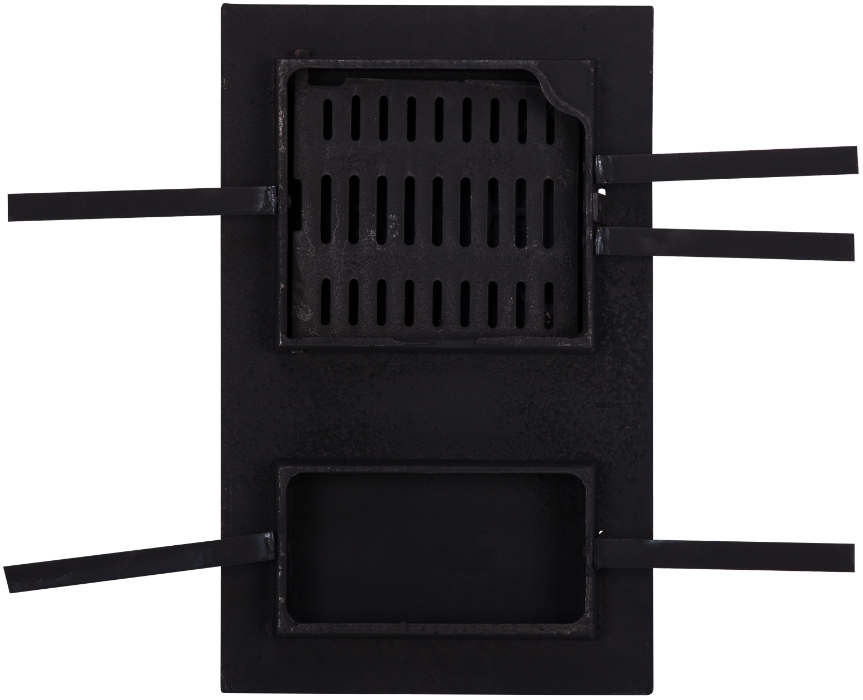 Usa monobloc pentru soba Evotools 660064, 475x295 mm, model Leo, Fonta