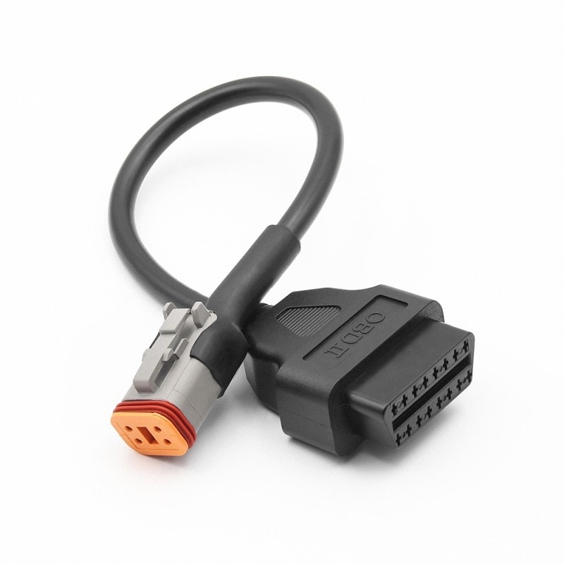 Cablu adaptor de diagnosticare Techstar, pentru motociclete Harley Davidson, OBD2 cu 4 pini la 16 pini