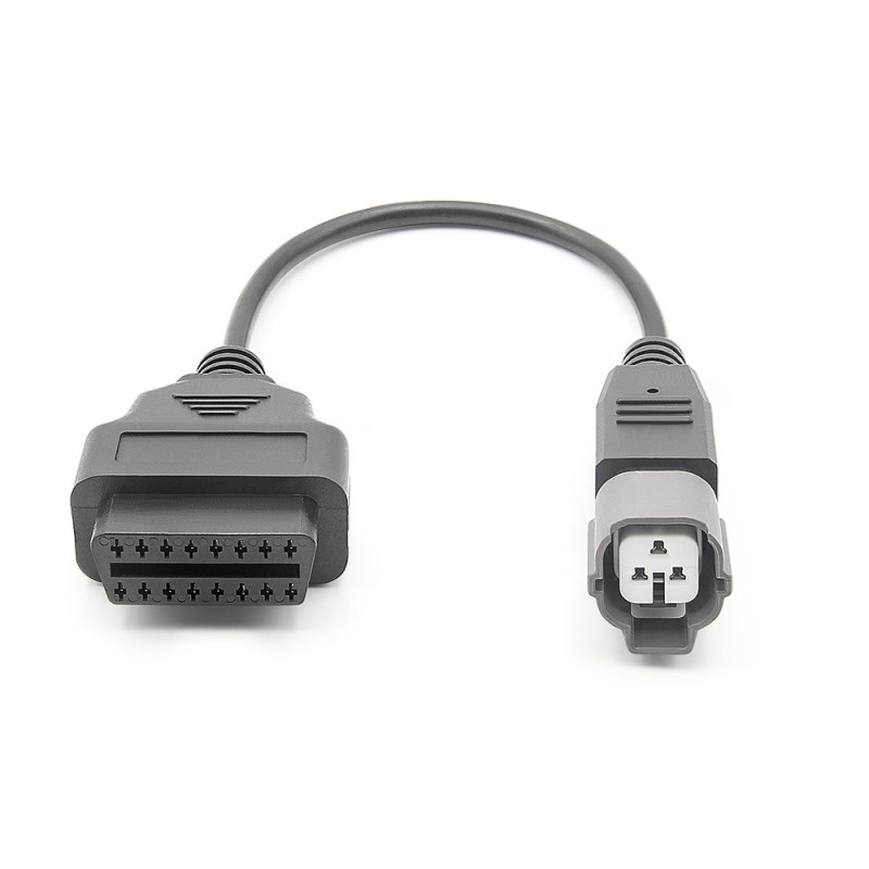Cablu adaptor de diagnosticare Techstar, OBD2, pentru motociclete Yahama, cu 3 Pini La 16 Pini, negru