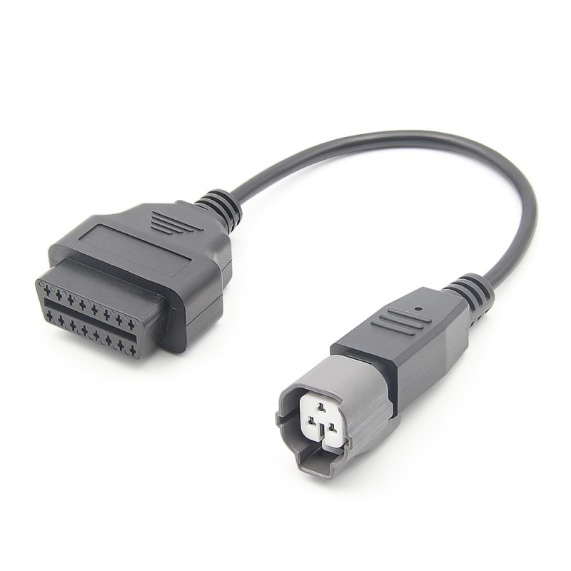 Cablu adaptor de diagnosticare Techstar, OBD2, pentru motociclete Yahama, cu 3 Pini La 16 Pini, negru