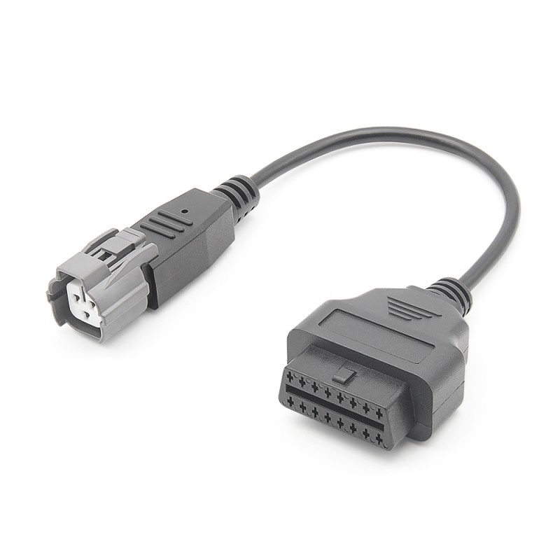 Cablu adaptor de diagnosticare Techstar, OBD2, pentru motociclete Yahama, cu 3 Pini La 16 Pini, negru