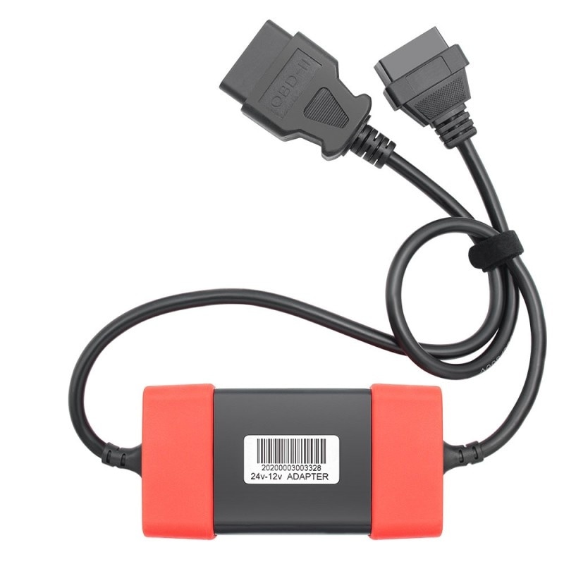 Cablu adaptor diesel pentru camion Techstar, OBD2, 5W, 24V, negru/rosu