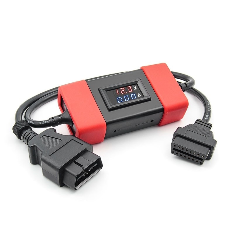 Cablu adaptor diesel pentru camion Techstar, OBD2, 5W, 24V, negru/rosu