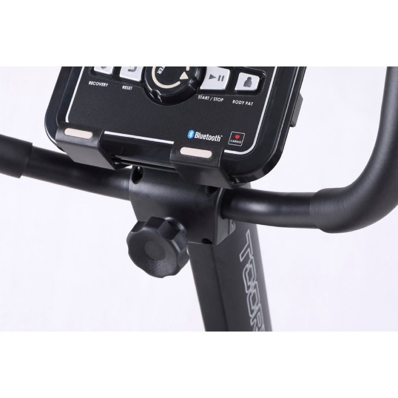 Bicicleta fitness orizontala TOORX BRX-R300ERGO, Volanta 16 Kg, greutate suportata 150 Kg, 32 trepte dificultate, negru