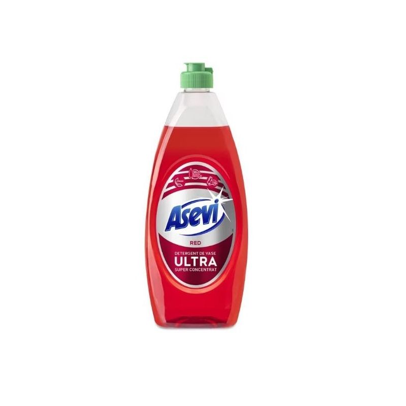 Detergent lichid vase Asevi Ultra Red, 650 ml