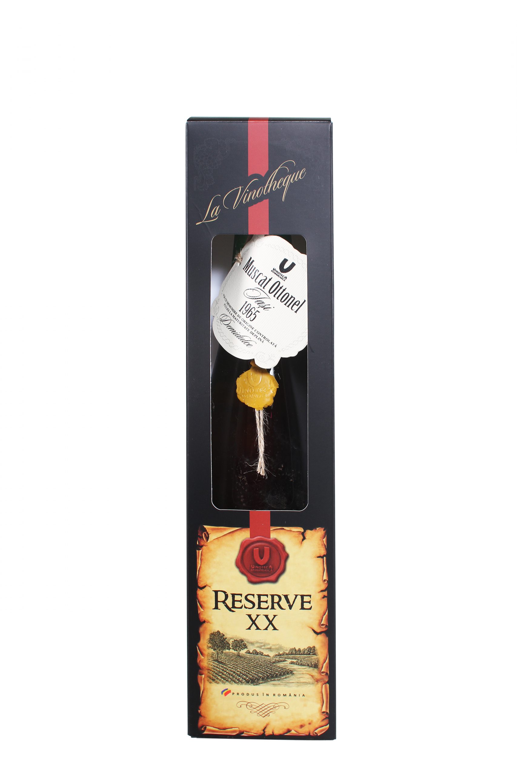 Vin alb demidulce Vinia Muscat Ottonel, 0.75L