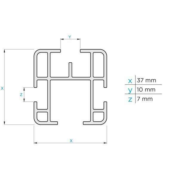 Bare transversale Ford Transit VIII Connect, model 2013+, L2, aluminiu, Menabo Professional