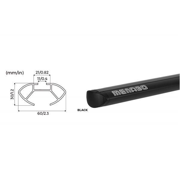 Bare transversale Menabo Delta Black pentru Daihatsu Terios II (J200/F700), 5 usi, model 2006-2017
