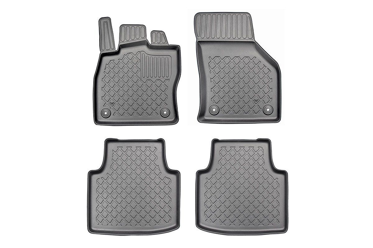 Set covorase auto Aristar, pentru Skoda Superb III 2015-2020, 4 bucati, Negru