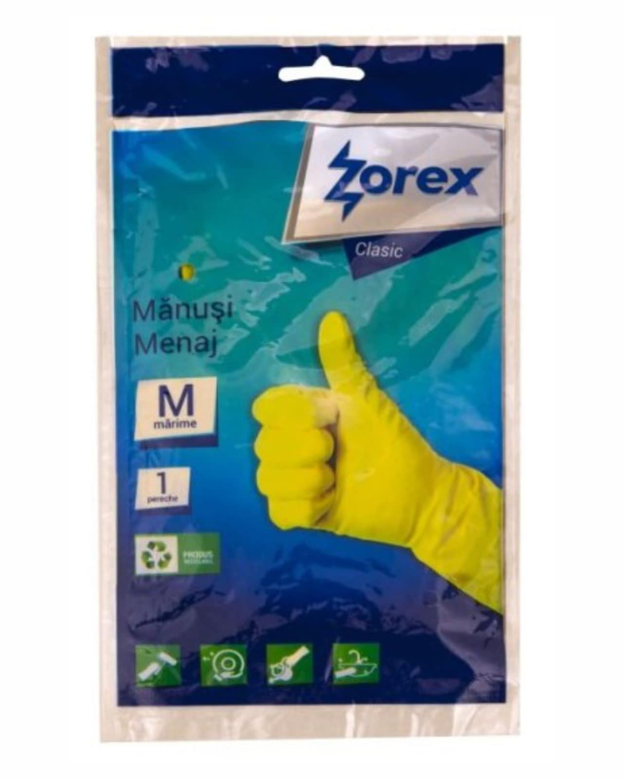 Manusi de menaj, Zorex Clasic, marimea M, 50 set/bax