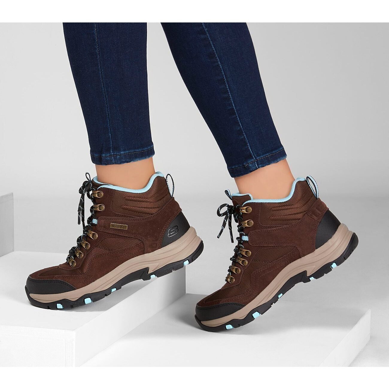 Ghete femei Skechers Trego - Base Camp, Maro, 37