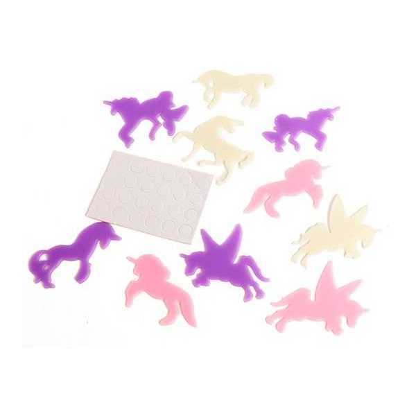 Set stickere Toi-Toys, Caluti si Unicorni Dream Horse, Fosforescente  