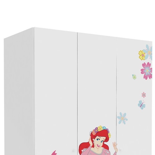 Sifonier copii Ariel, 3 usi ,120x52x190 cm, Roz