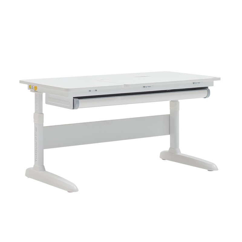 Birou MarcoShop reglabil ergonomic pentru copii, MDF, Alb