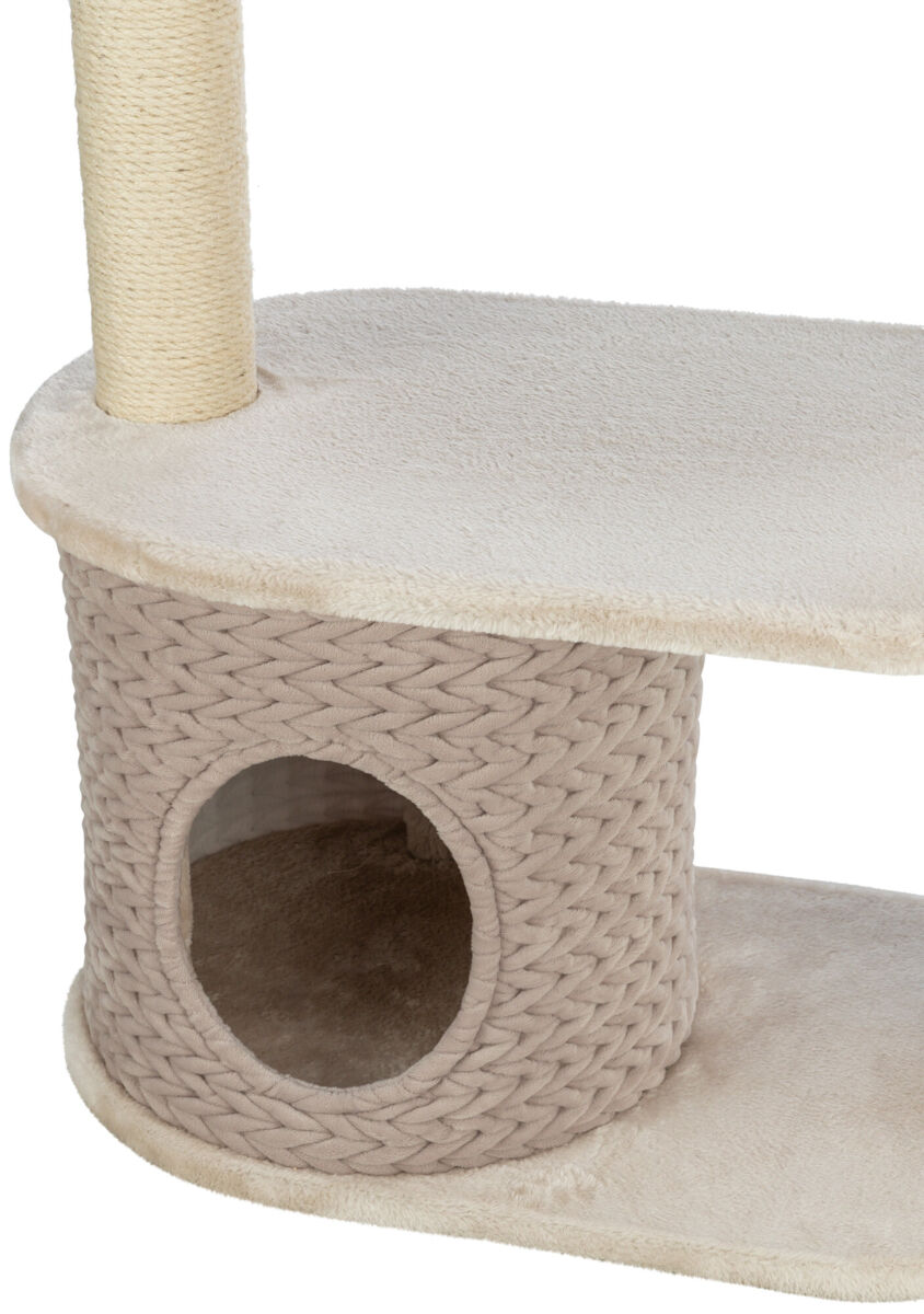  Ansamblu Cat Tree Alessia Trixie, 65x38x114 cm, Gri/Nisipiu, 44473