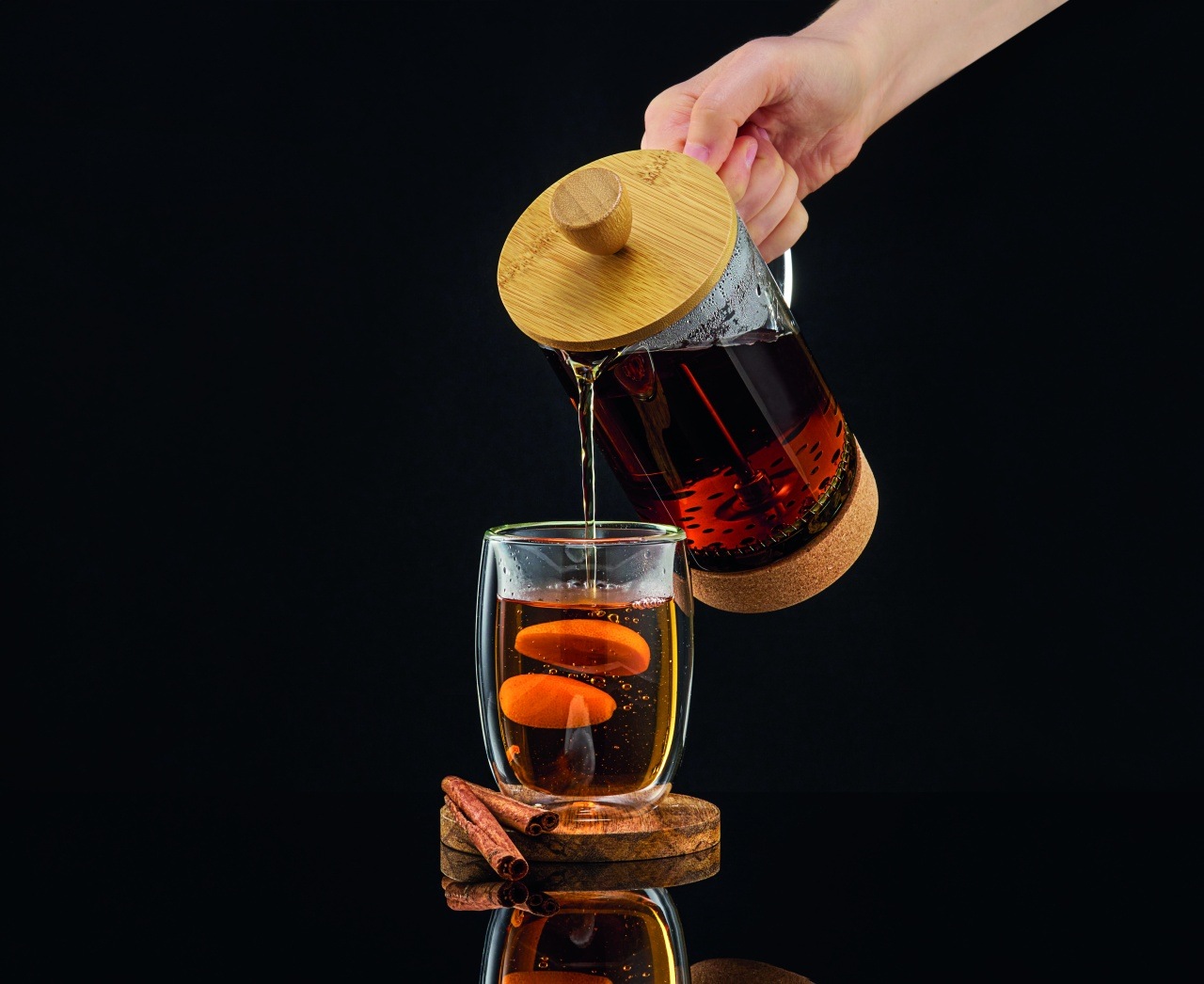 Infuzor ceai sau cafea AMBITION Natural, 600ml