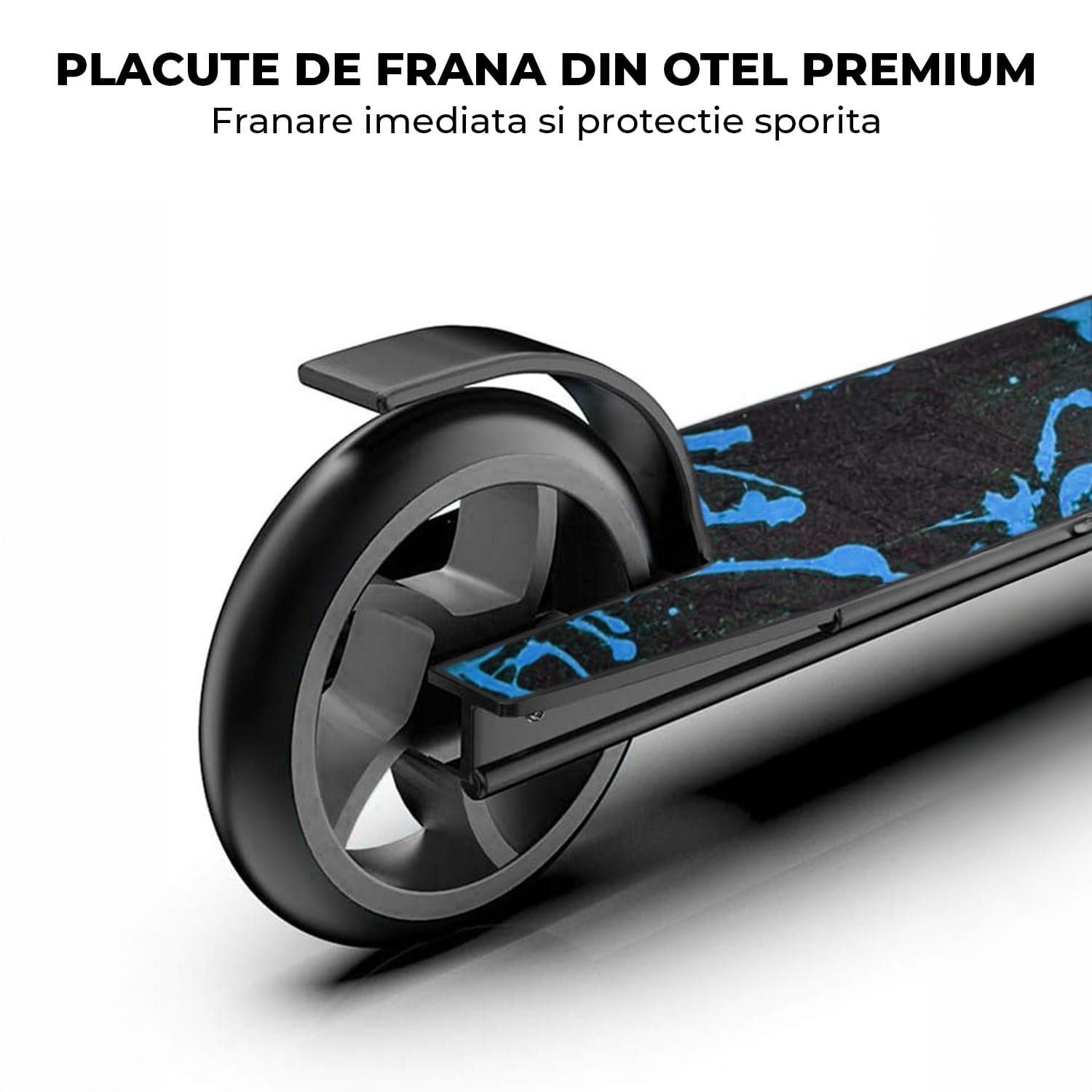 Trotineta Sport Elindor, Rotire 360, Roti Aluminiu, Albastru