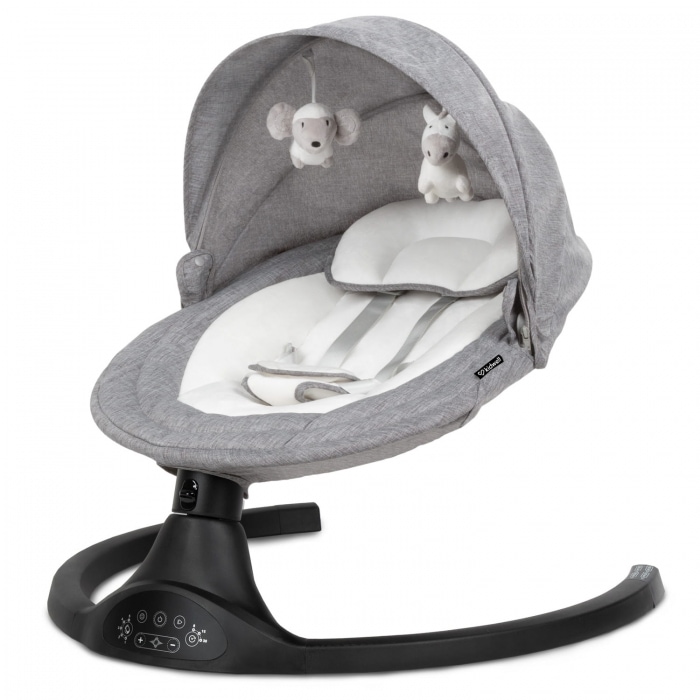 Leagan Kidwell, Luxi, Electric, 2 in 1, Cu conectare la telefon, Cu melodii, Black Dark Melange