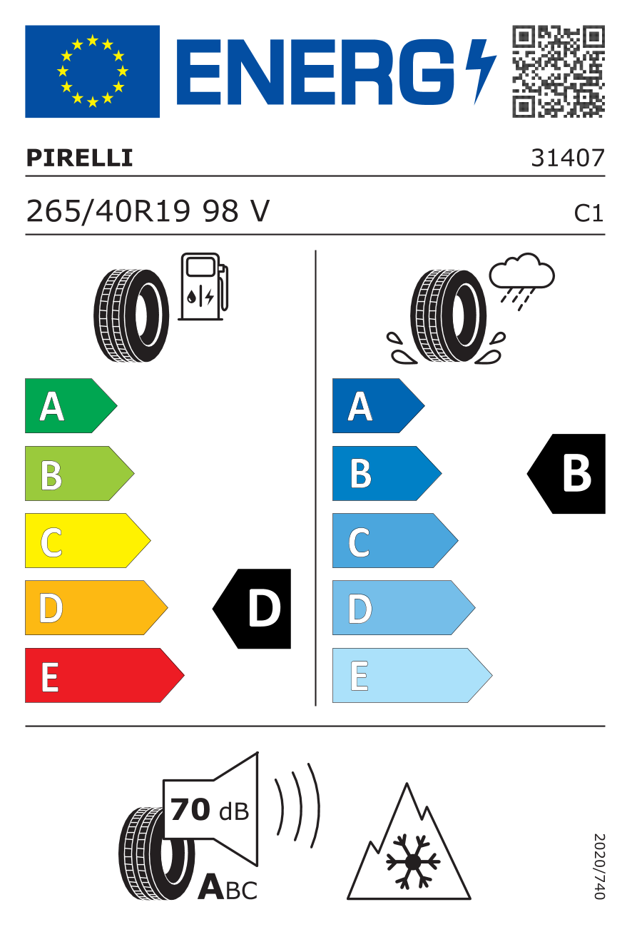 Anvelopa iarna PIRELLI 265/40 R19