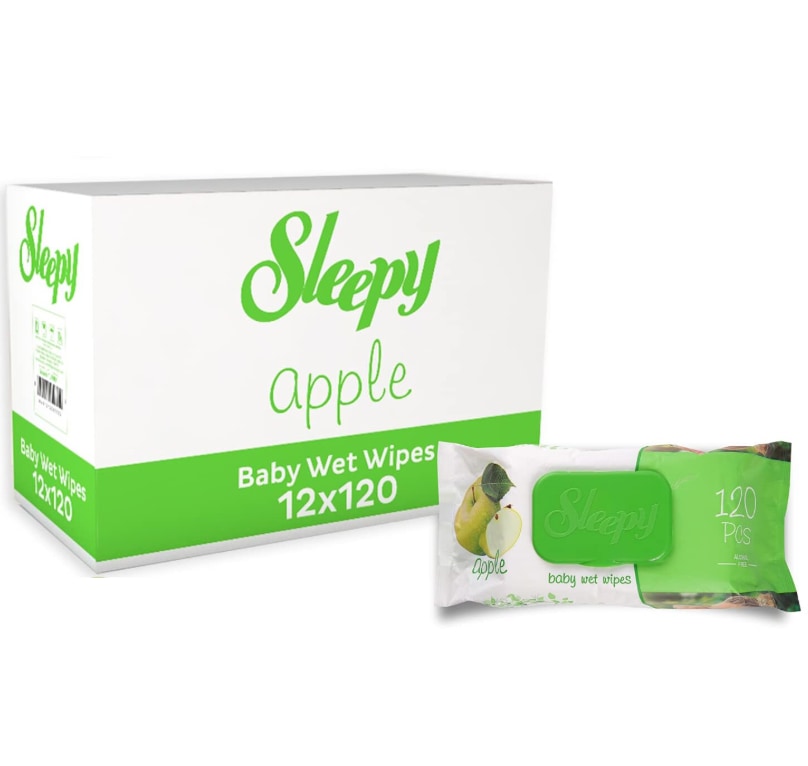 Servetele umede Sleepy cu extract de mar, 12 pachete x 120, 1440 buc