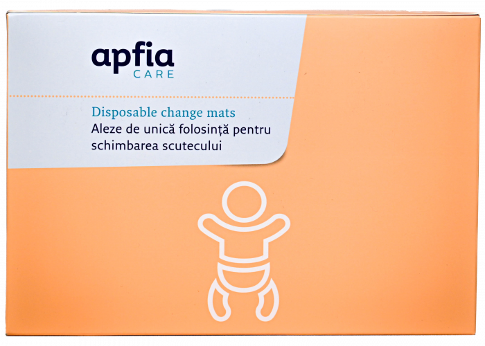 Aleze Apfia Care de unica folosinta pentru schimbarea scutecului, 46 x 68 cm, 30 buc