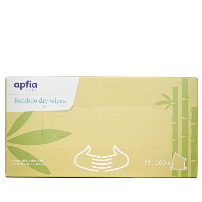 Servetele Apfia Care uscate din bambus hipoalergenice & biodegradabile, 100 buc