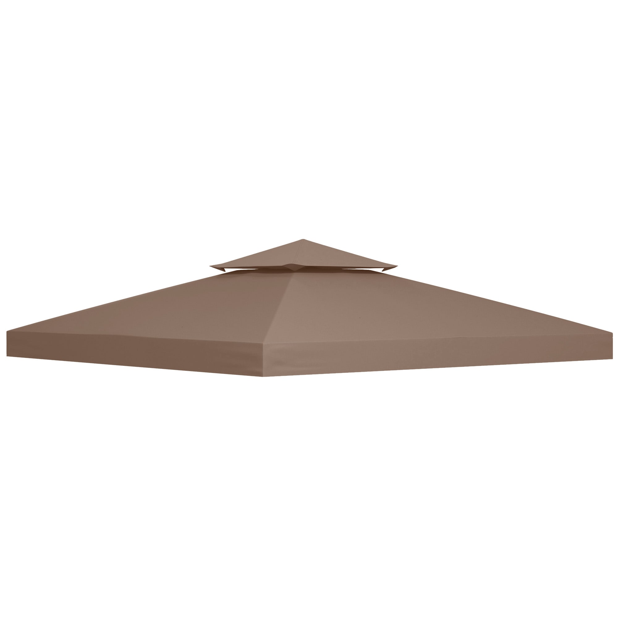 Prelata pentru foisor Outsunny, 3x3 m, Poliester, Maro