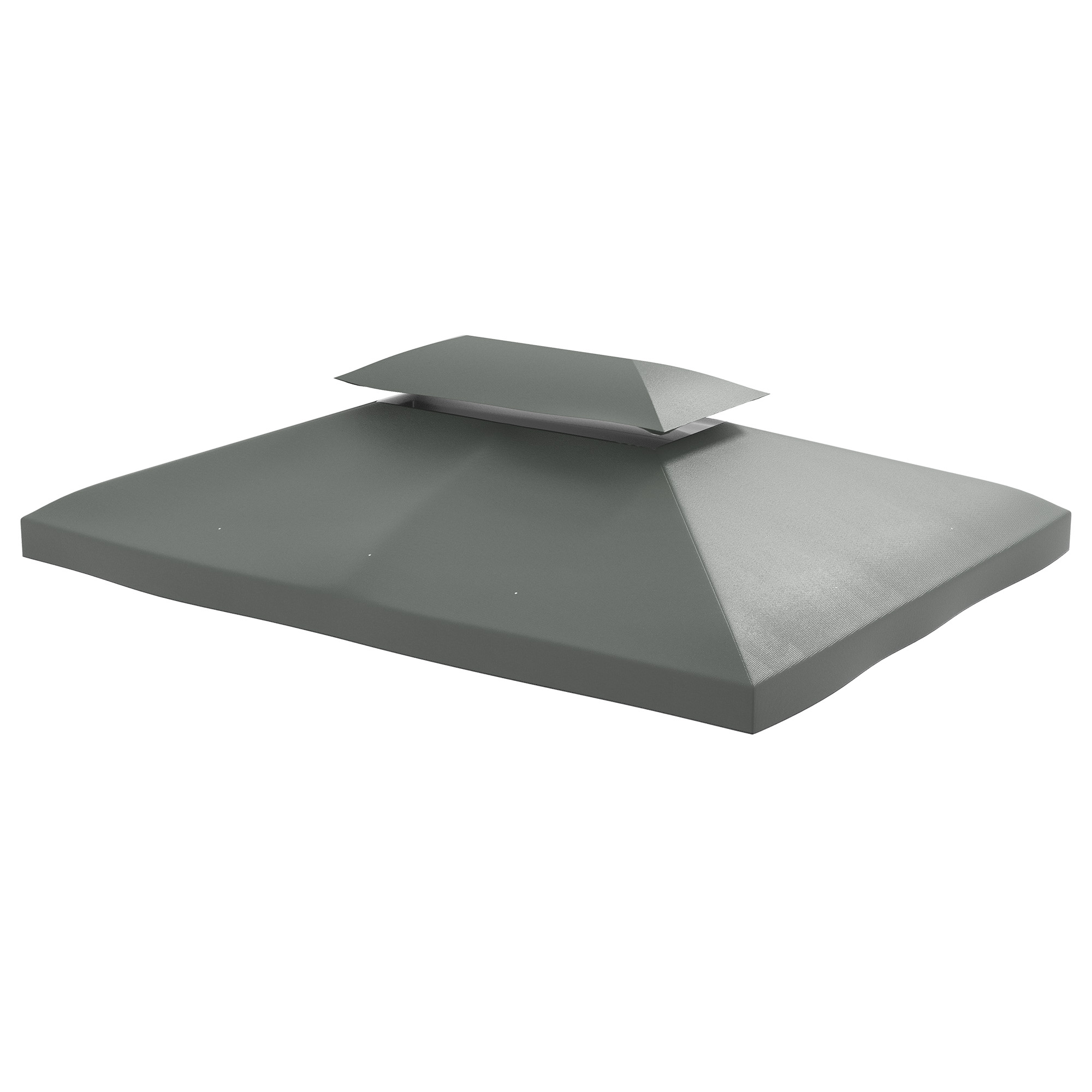 Prelata pentru foisor Outsunny, 4x3 m, Poliester, Gri