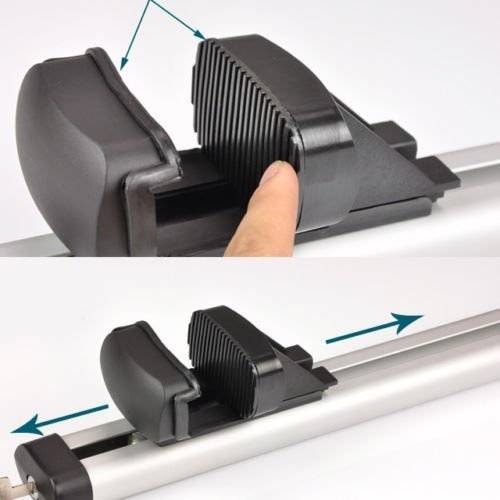 Set bare portbagaj KVO, cu cheie, pentru TOYOTA Rav 4 (XA30) 2005-2012, Aluminiu