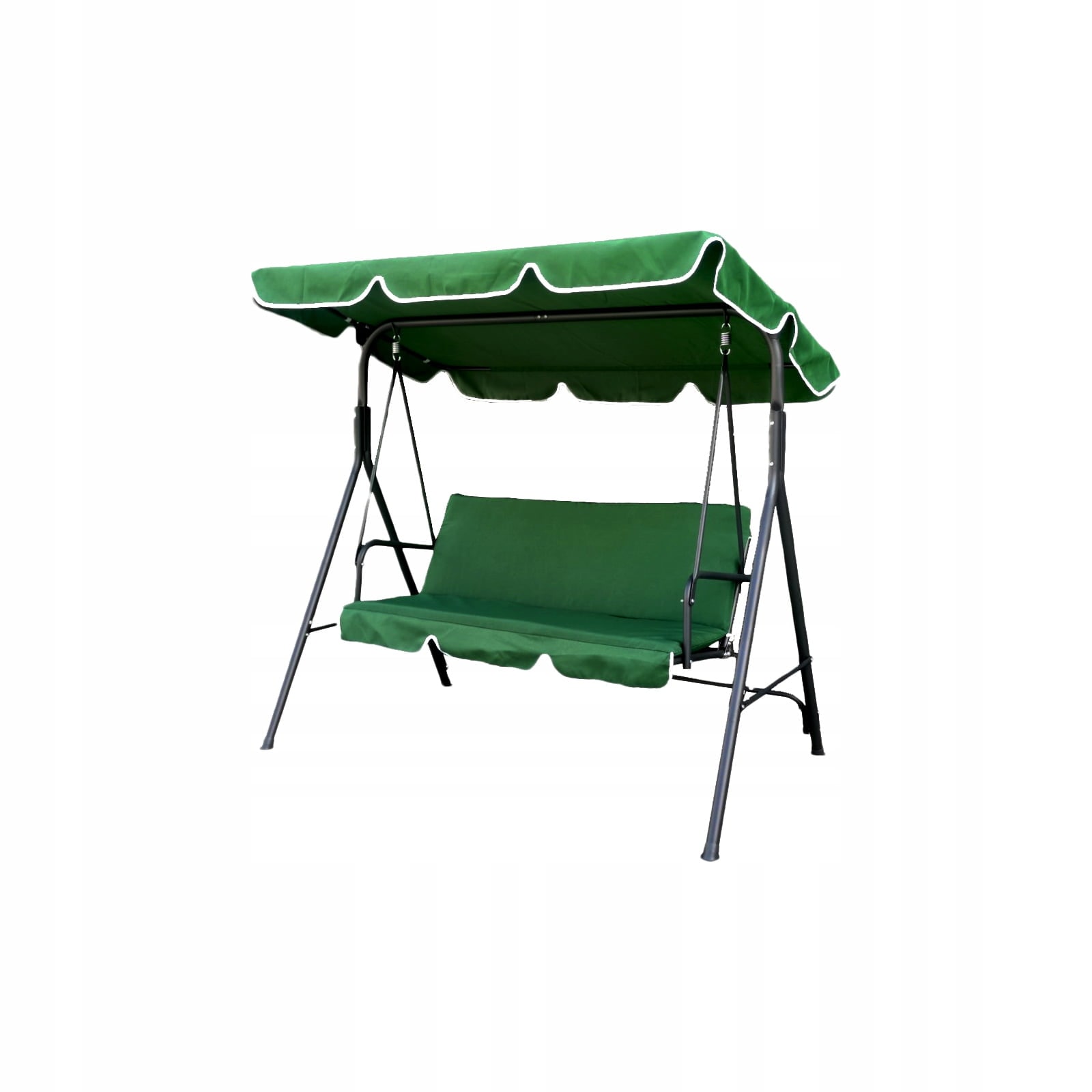 Balansoar gradina, 3 persoane, structura metal, 170 x 110 x 153 cm, verde
