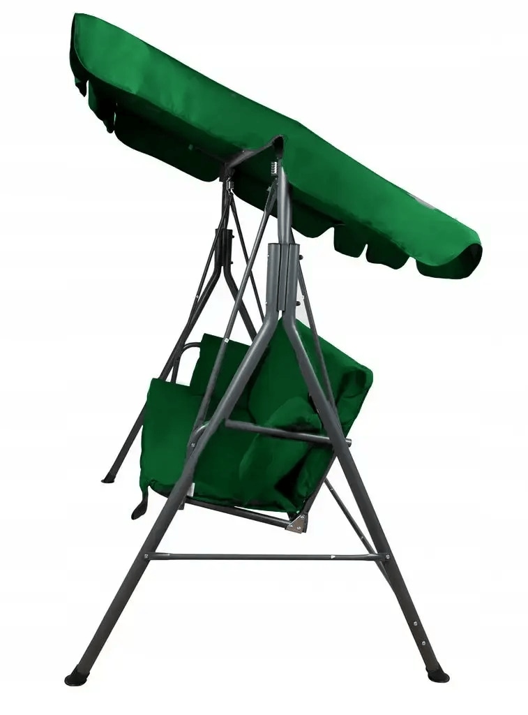Balansoar gradina, 3 persoane, structura metal, 170 x 110 x 153 cm, verde