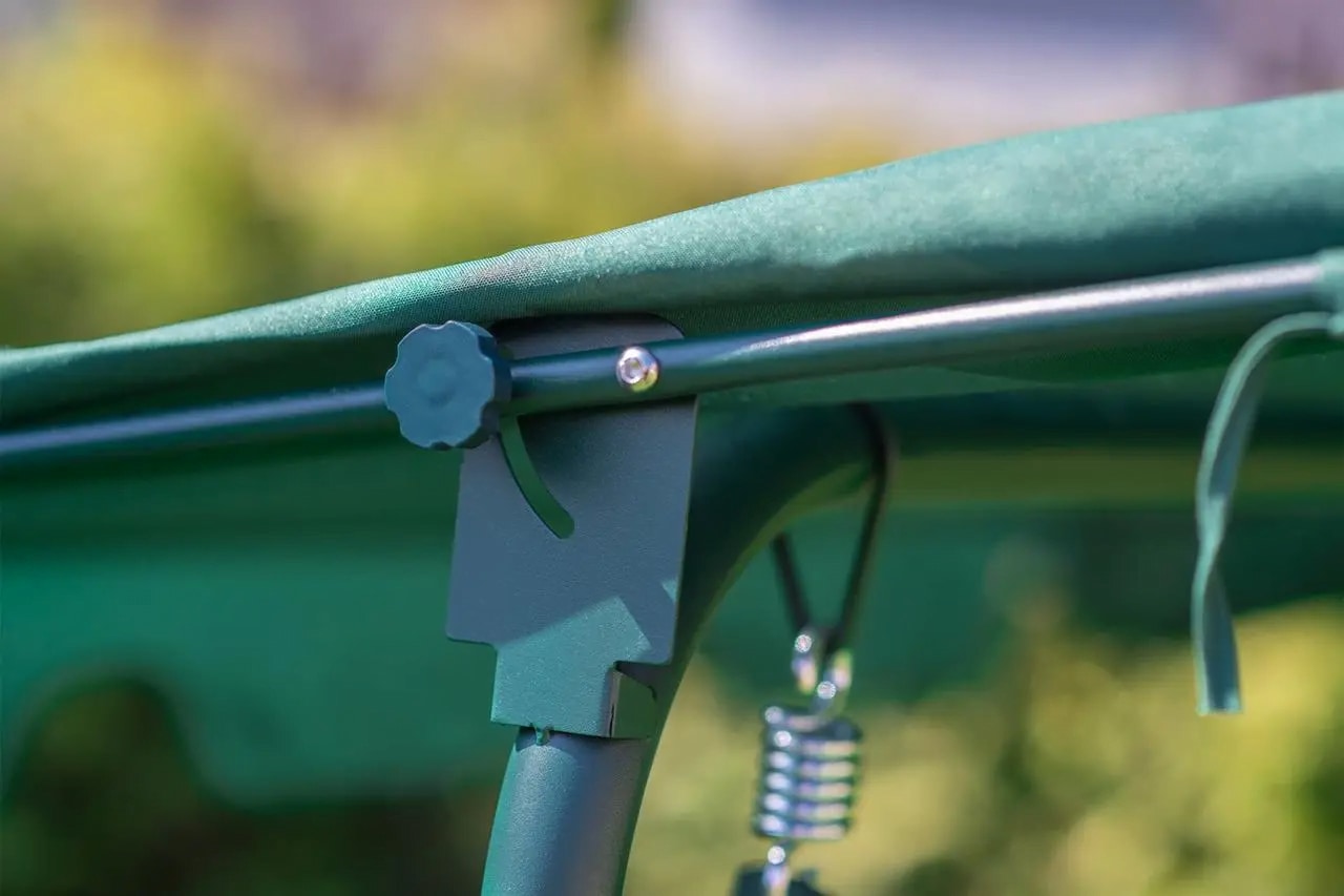 Balansoar gradina, 3 persoane, structura metal, 170 x 110 x 153 cm, verde