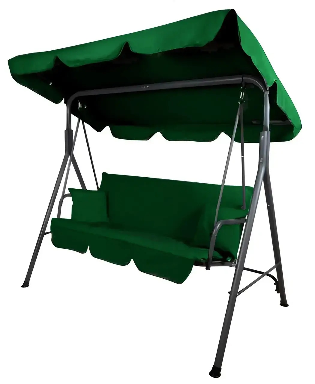 Balansoar gradina, 3 persoane, structura metal, 170 x 110 x 153 cm, verde