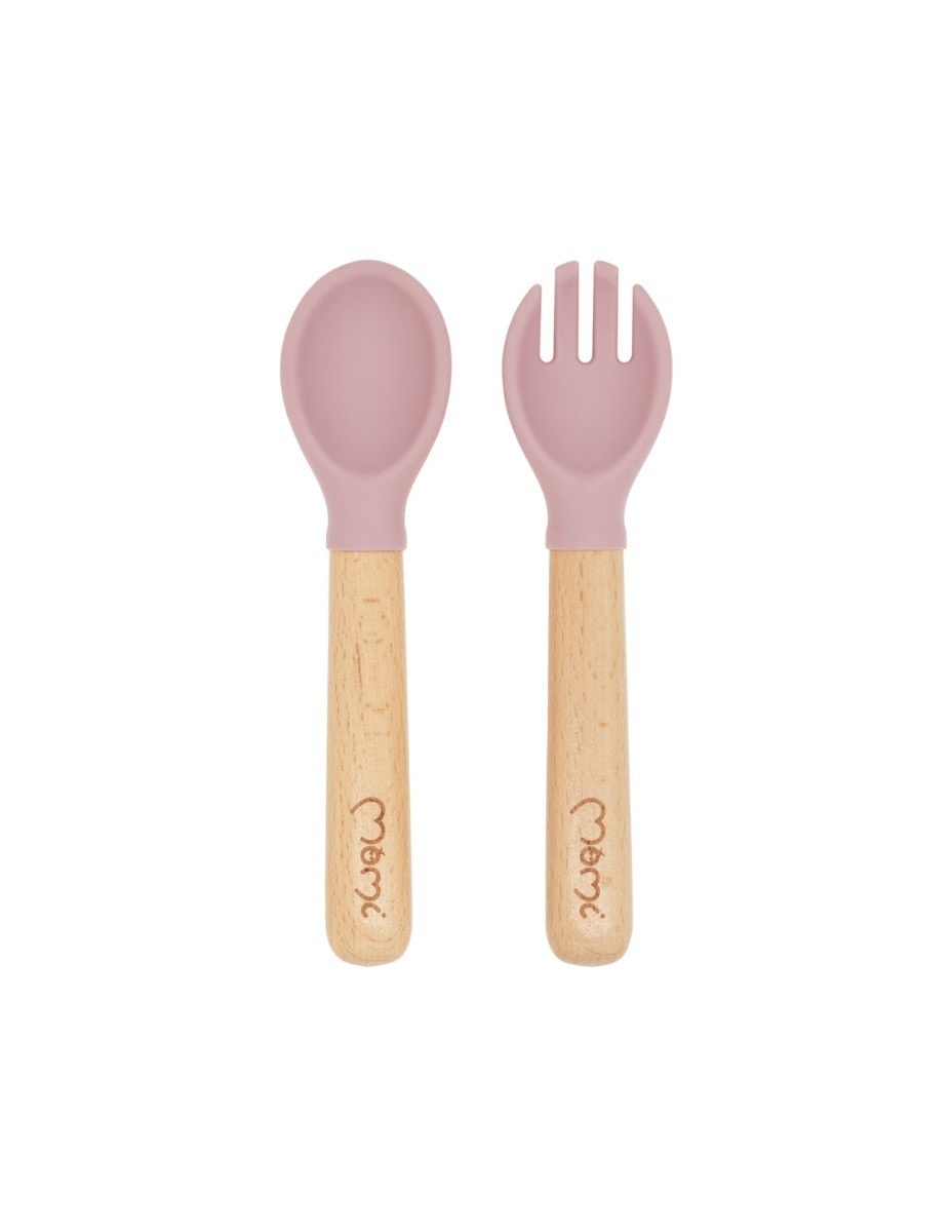 Set diversificare Momi Ami, Din silicon, Fara BPA, 6 piese, Roz