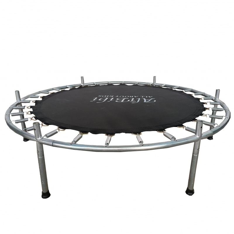 Trambulina AliBibi Fun 55, verde, diametru 144 cm ( 55 inch ), plasa de siguranta, plasa rezistenta UV, structura metal