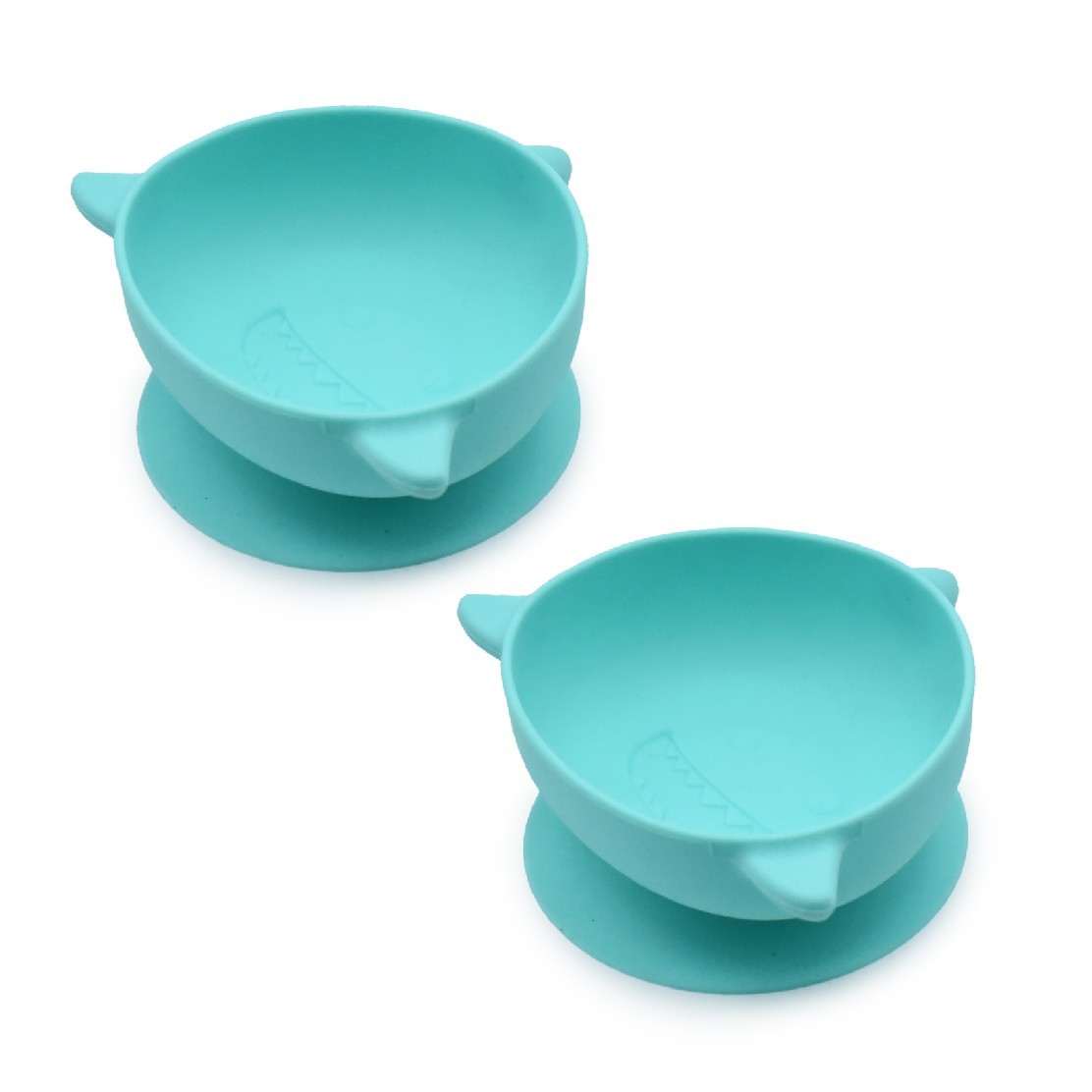Set 2 castronele Melli, Model Rechin, Material silicon, Cu ventuza antiderapanta