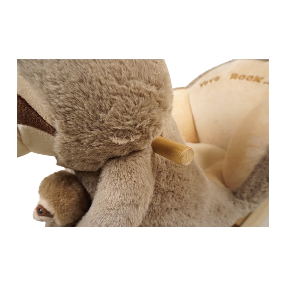 Balansoar din lemn pentru copii Knorr Toys, include marioneta de mana din plus, 65x32x50 cm, pana la 30 kg, 18 Luni+, Lenesul Luis 