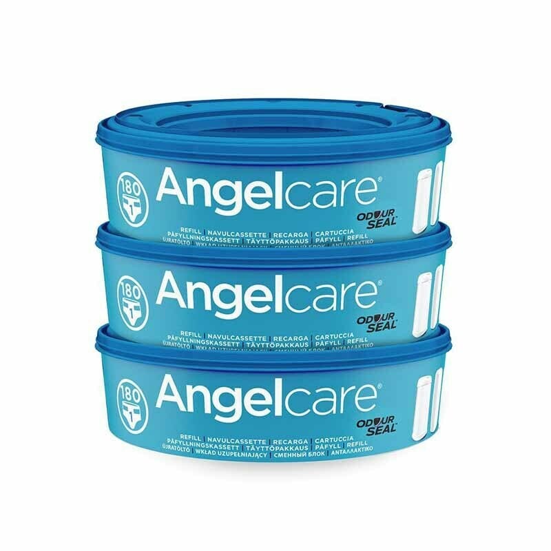 Rezerva pentru cos ermetic scutece murdare Angelcare, Set 3 buc., Tehnologie OdourSeal, Utilizare indelungata
