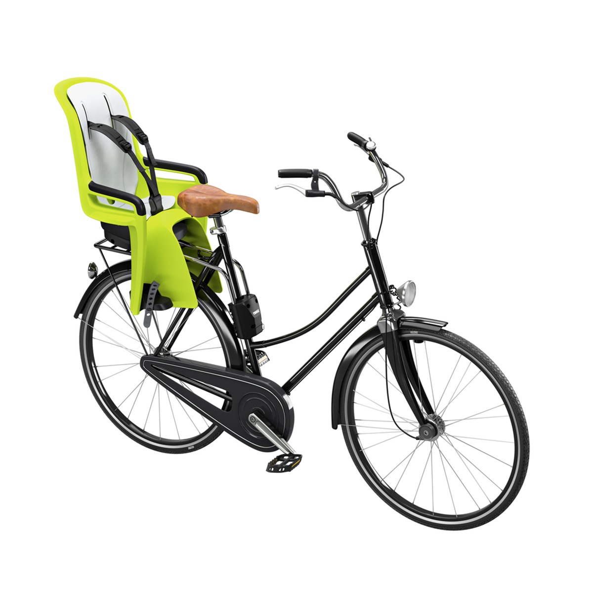 Scaun pentru copii THULE,  cu montare pe bicicleta in spate, RideAlong 2, Zen Lime Green